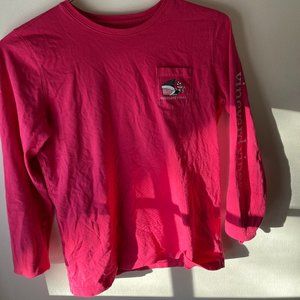 Pink Christmas vineyard vines shirt